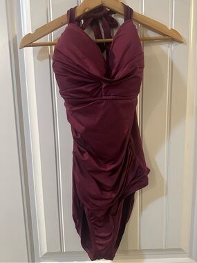 Burgundy One Piece